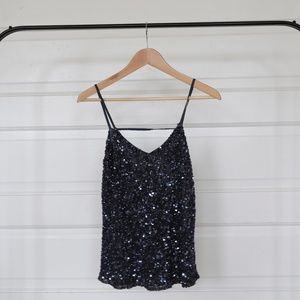 Low-Back Sequin Top by Parker